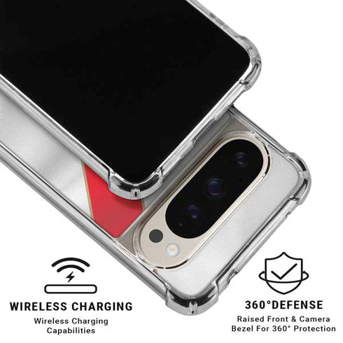Peru Soccer Flag Pixel 9 Pro XL Clear Case